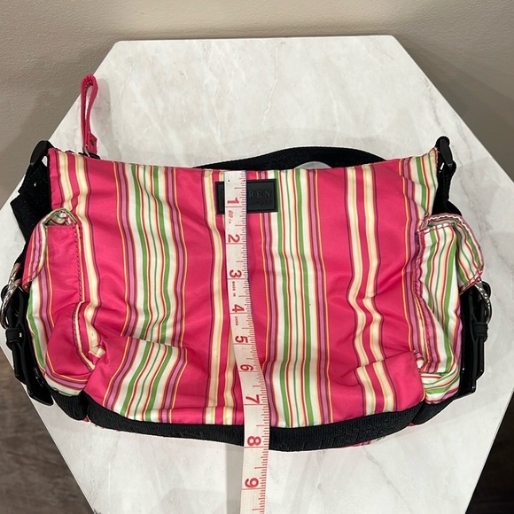 🔥Lauren Ralph Lauren Pink Striped Women's Bag🔥 - Picture 7 of 10